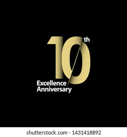 10 Year Anniversary Celebration Vector Template Design Illustration