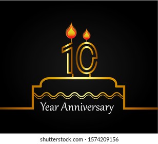 10 Year Anniversary Design Template