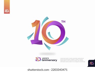 10 year anniversary design template