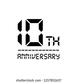 10 year anniversary design. vector
