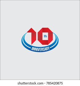 10 year anniversary logo concept