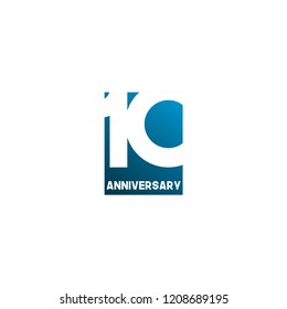 10 Year Anniversary Vector Template Design Illustration