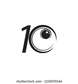 10 Year Anniversary Vector Template Design Illustration