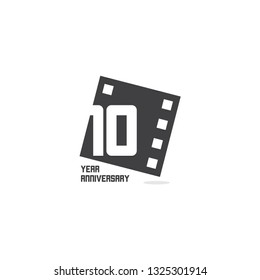 10 Year Anniversary Vector Template Design Illustration