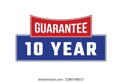 10 Year Guarantee Seal Vector