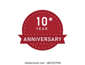10 years anniversary Badges design 