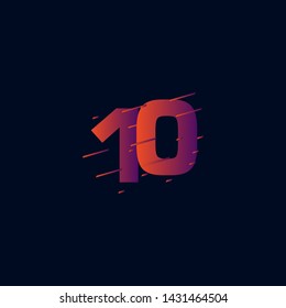 10 Years Anniversary Celebration Vector Template Design Illustration
