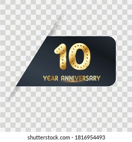 10 Years Anniversary Celebration Vector Template Design Illustration