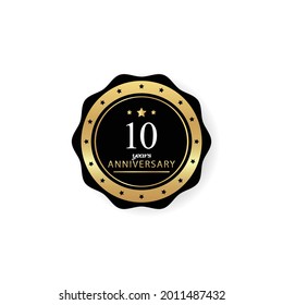 10 Years Anniversary Celebration Vector Template Design Illustration