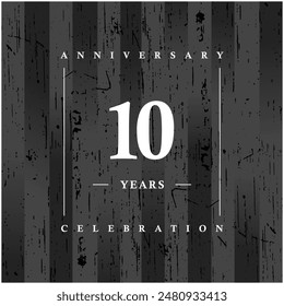 10 years anniversary celebration vector template design illustration