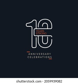  10 years anniversary design template.