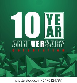 10 Years anniversary elebration vetor template design illustration