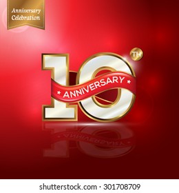 10 Years Anniversary Gold