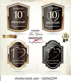 10 years anniversary golden label