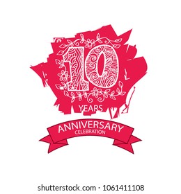10 years anniversary logo