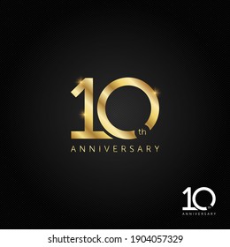 10 Years Anniversary Logo, Icon And Symbol Vector Illustration