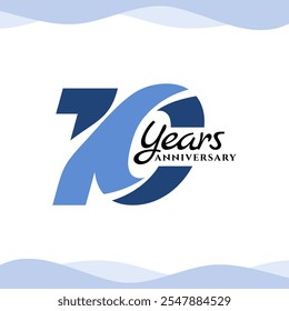 logotipo de aniversário de 10 anos. modelo para celebração de evento de aniversário.