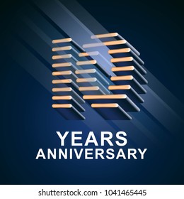 10 years anniversary vector icon,  logo. Graphic design element with nonstandard elegant font for 10th anniversary 