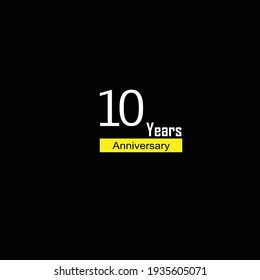 10 Years Anniversary Vector Template Design Illustration