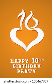 10 years birthday card
