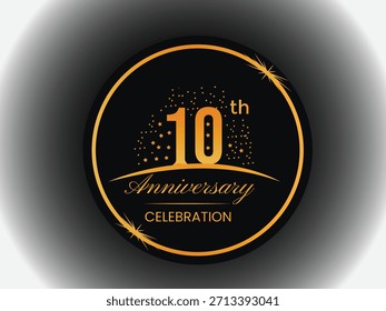 10 años de elemento de diseño de celebración