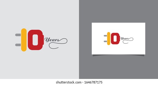 10 Jahre Stromlogo
