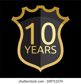 10 years shield