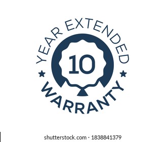 10 Years Warranty images, 10 Year Extended Warranty logos