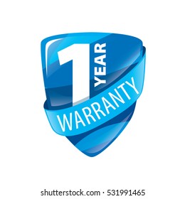 10 years warranty, vector logo 