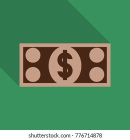 100, 50 Dollar Banknotes. Bill one hundred, fifty dollars. Suitable for discount cards, leaflet, coupon, flyer, vouchers. Vector, flat style. American president Franklin, Grant. Horizontal.
