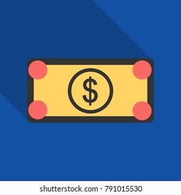 100, 50 Dollar Banknotes. Bill one hundred, fifty dollars. Suitable for discount cards, leaflet, coupon, flyer, vouchers. Vector, flat style. American president Franklin, Grant. Horizontal.