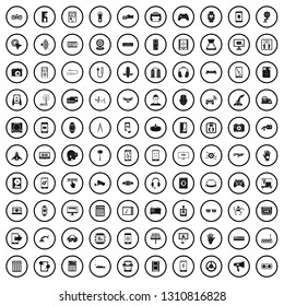100 adjustment icons set in simple style for any design vector illustration