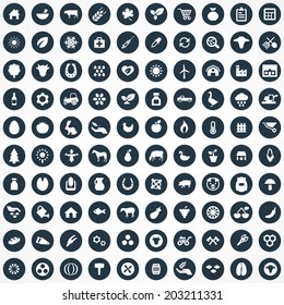 100 Agriculture, Farm Icons