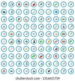 100 analytics icons set in isometric 3d style for any design vector illustration