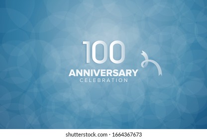 100 Anniversary Celebration Simple Style On Stock Vector (Royalty Free ...