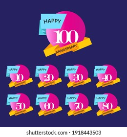 100 Anniversary celebration template vector design illustration
