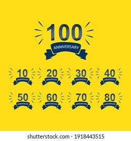 100 Anniversary celebration template vector design illustration