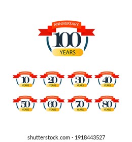 100 Anniversary celebration template vector design illustration
