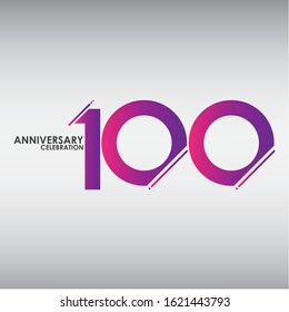 100 anniversary celebration vector concept template design