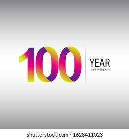 100 anniversary celebration vector concept template design illustration