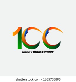 100 anniversary celebration vector concept template design illustration