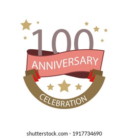100 Anniversary celebration vector template design illustration