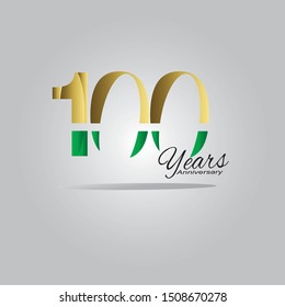 100 Anniversary emblems anniversary template desig vector