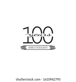 100 anniversary vector concept template design