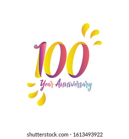 100 anniversary vector concept template design