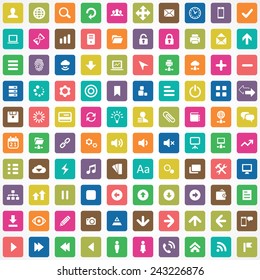 100 app icons big universal set 