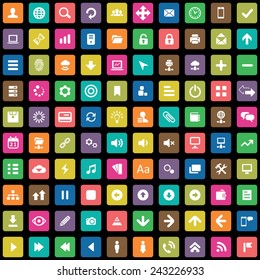 100 app icons big universal set 