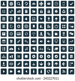 100 app icons big universal set 