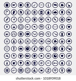 100 app icons set