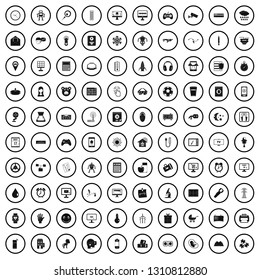 100 app icons set in simple style for any design vector illustration